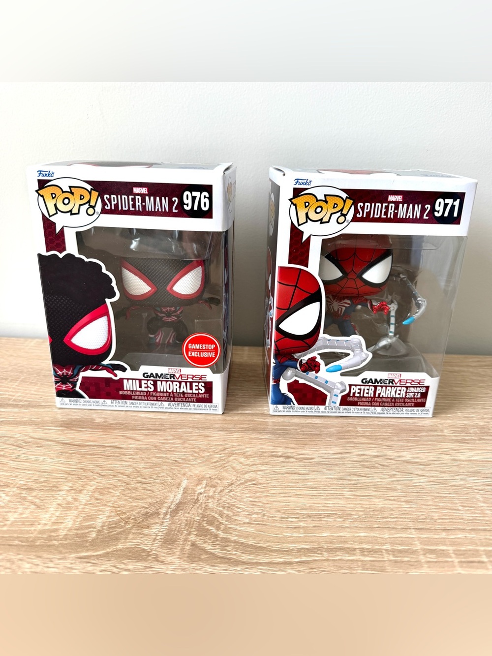 Funko Pop! Marvel Gamerverse Spider-Man 2: 976 & 971